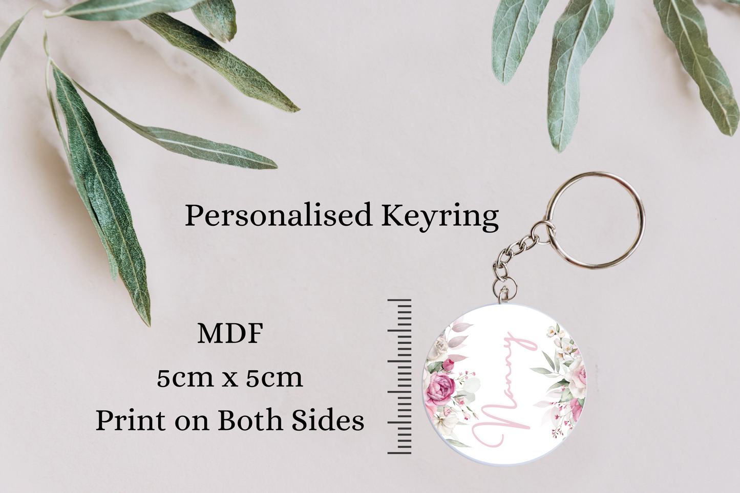 Floral Nanny - Keyring