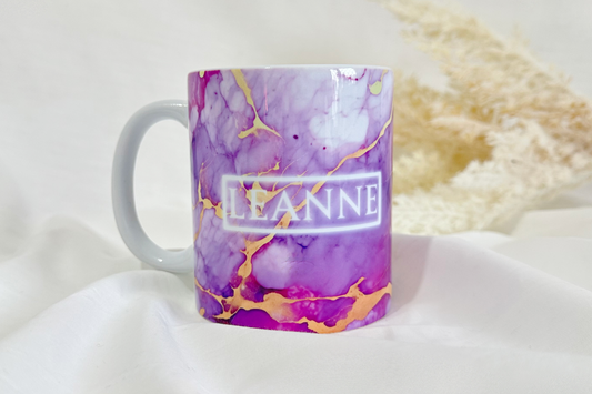 Purple Marble - 11oz Ceramic Mug