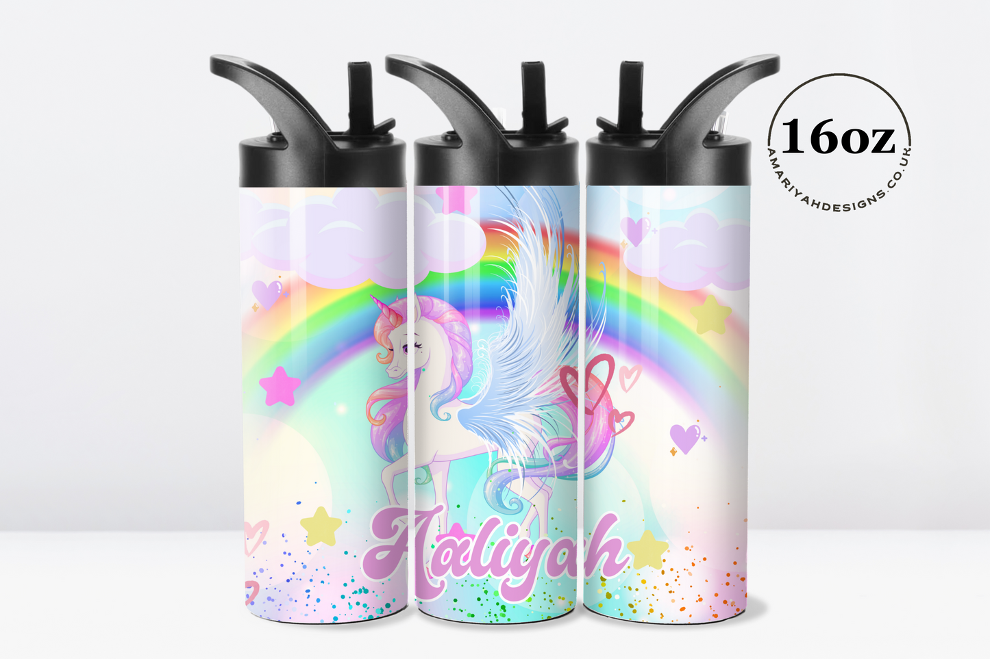 Butterflies - 16oz Kids Water Bottle