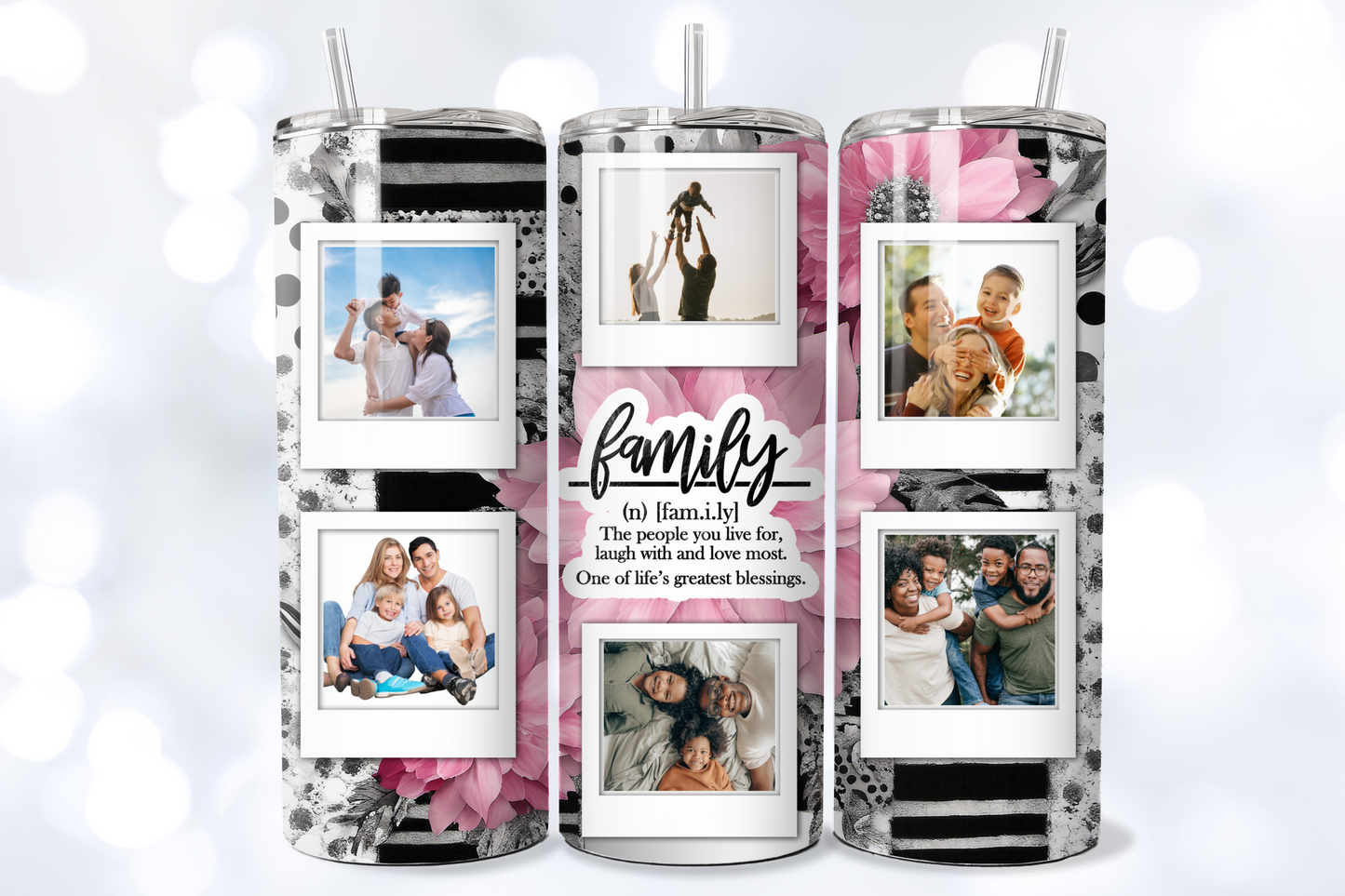 Family Photo Tumbler - 20oz Stainless Steel