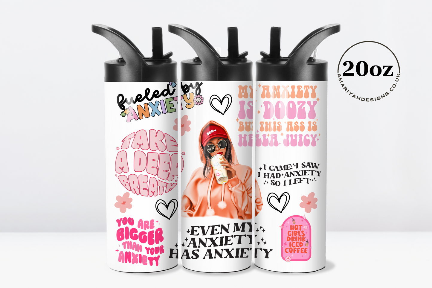 Fueled By Anxiety - 20oz Stainless Steel